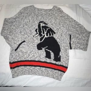 Vintage Elephant Sweater